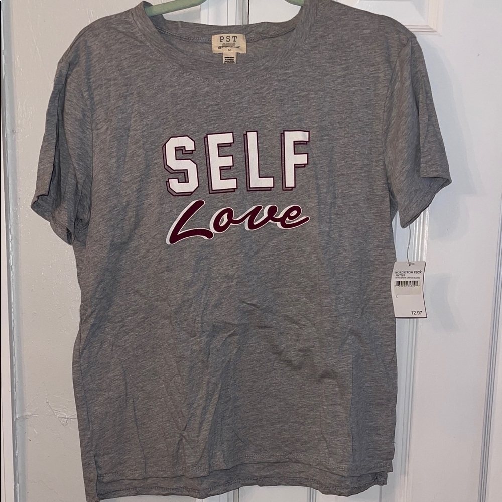 Gray 'Self Love' T-Shirt